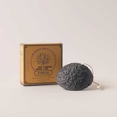 KOMACHI Konjac Sponge (Charcoal)