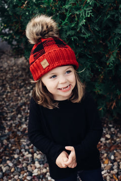 Buffalo Plaid Beanie - KIDS