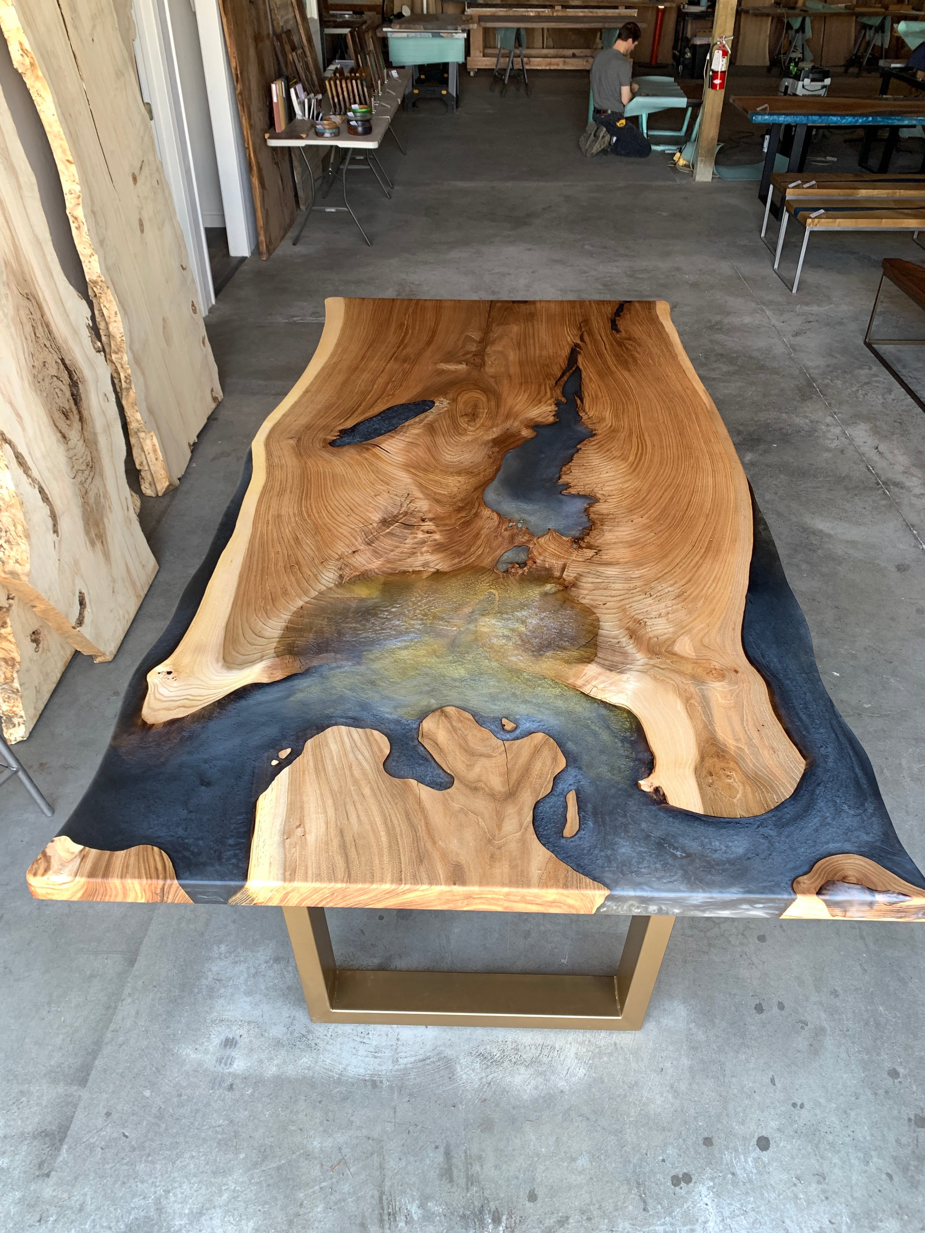 Customizable Live-Edge Slab Dining Table