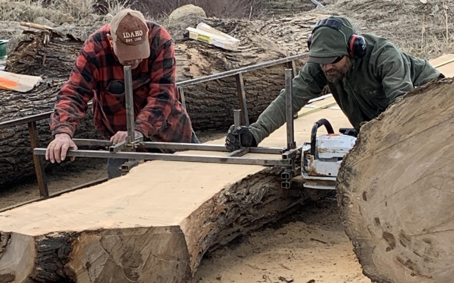 milling local Idaho slabs