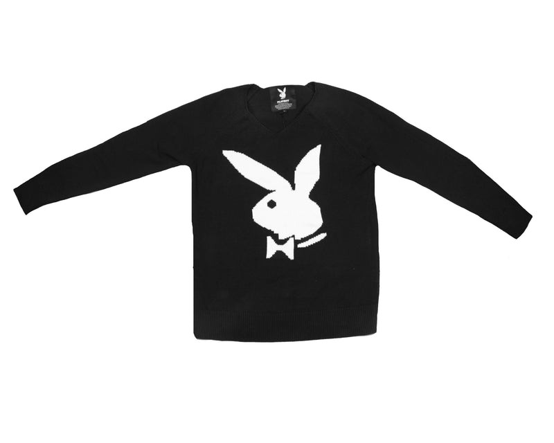 Playboy Women’s VNeck Knit Sweater Circle Exhibits