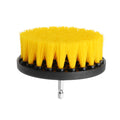 Drillpro 3Pcs 2/3.5/4 Inch Yellow Electric Drill Brush Tile Grout Power Scrubber Tub Cleaning Brush|Cleaning Supplies