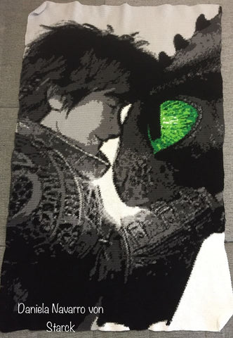 Toothless & Hiccup Crochet Graphghan How To Train Your Dragon 3 The Lost World