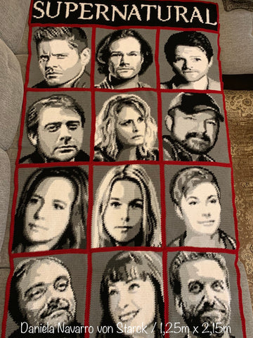 Supernatural photoghan crocheted by Daniela