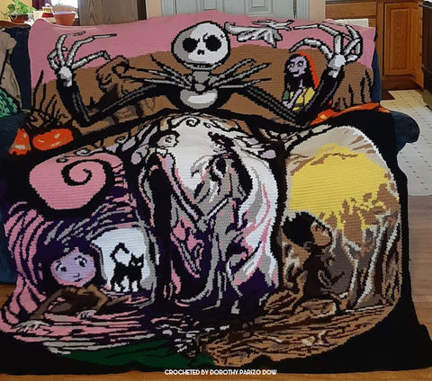 A Nightmare Before Christmas crocheted by Dorothy Dow