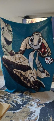 Sea Turtles Crochet Graphghan Pattern