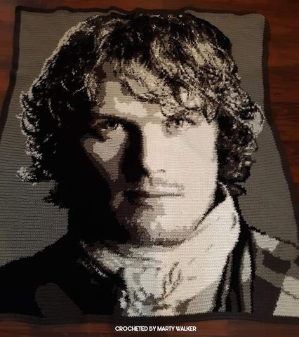 Outlander Jamie Fraser Crochet Grpahghan Photoghan