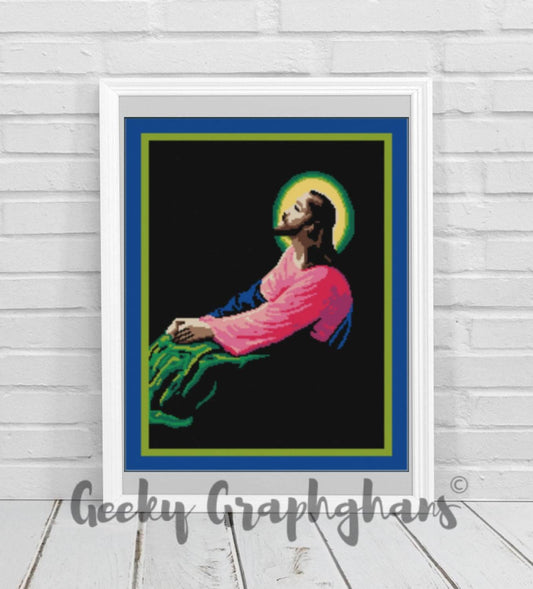 Keep Your Eyes On Jesus Crochet Graphghan Pattern – Geeky Graphghans