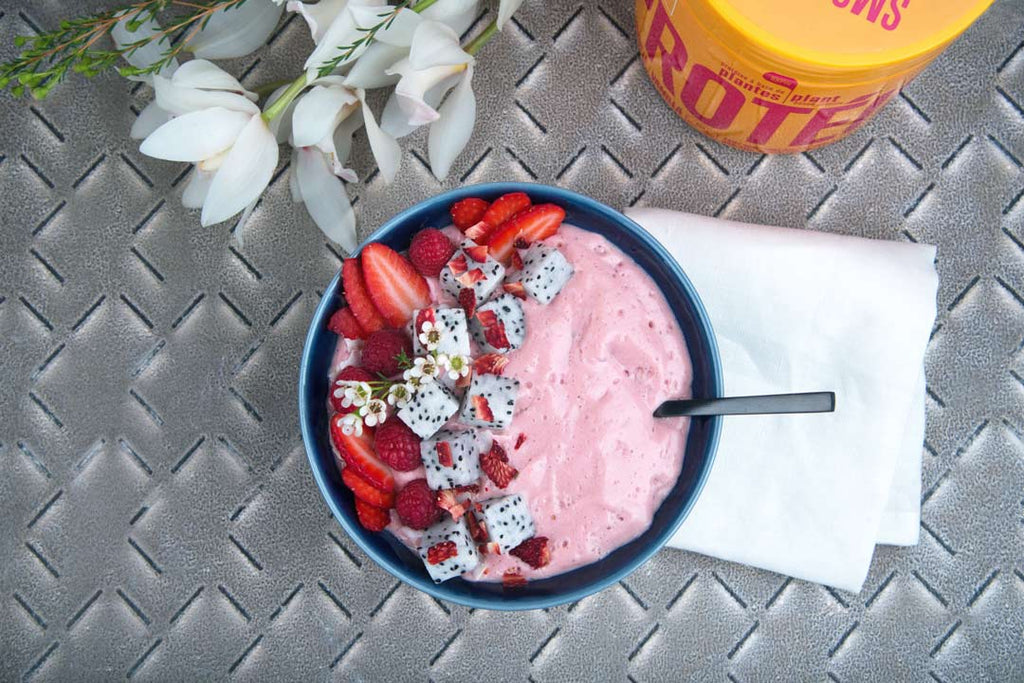 MOVE Recette smoothie bowl fraises framboises