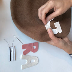 DIY Applique Felt Beret Gift Kit by Genevieve Rose Atelier