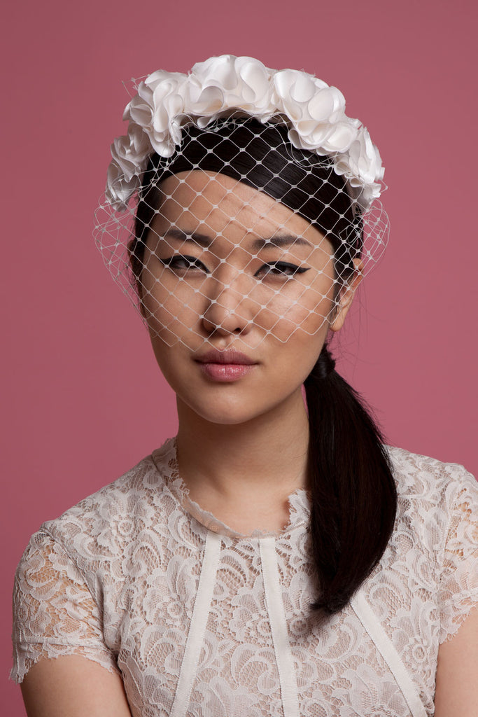 silk flower headpiece