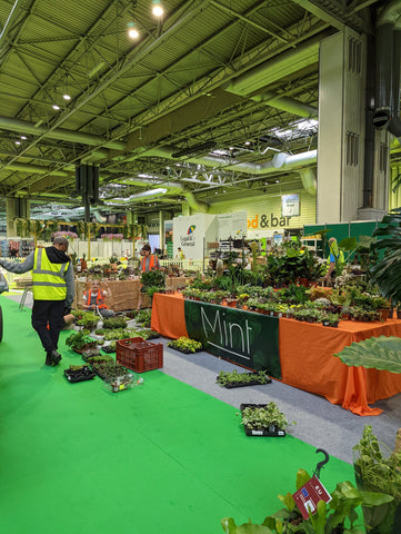 Chaos trying to get the BBC Gardeners World stand ready
