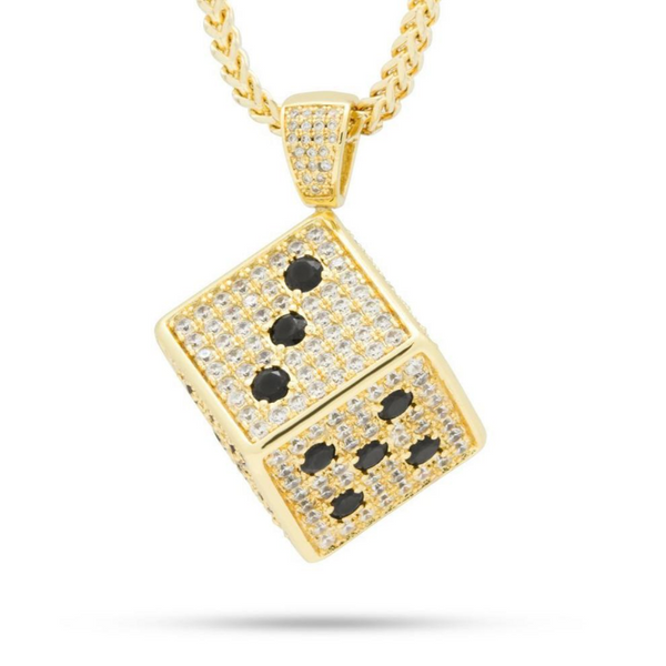Iced Out Dice Pendant
