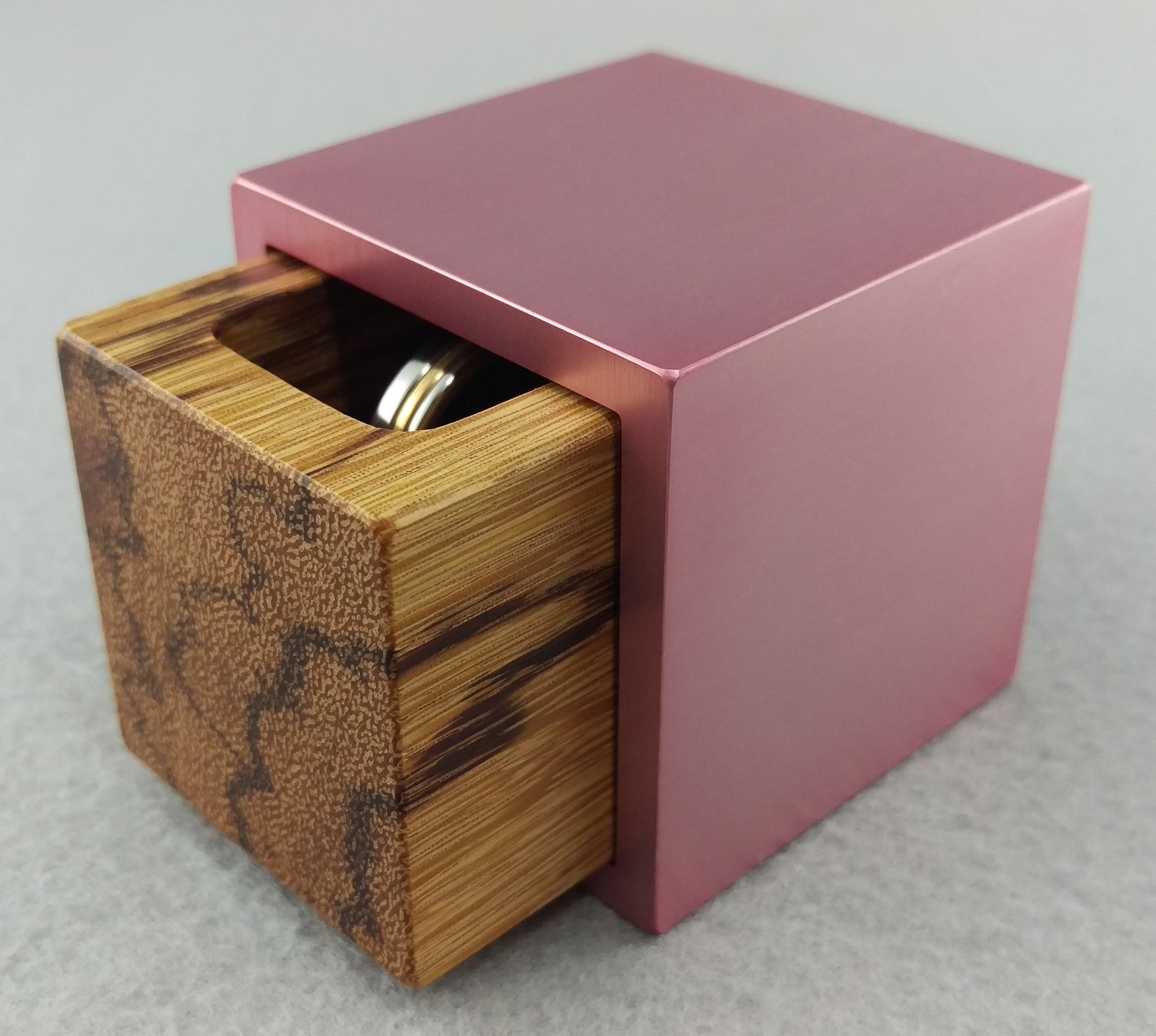 pink engagement ring box