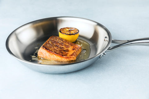Stainless Steel Pan Cooking Fish