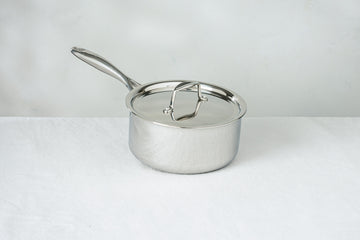 American Kitchen Cookware Try-Ply Stainless 2.5 qt Sauce Pan & Lid Made in  USA