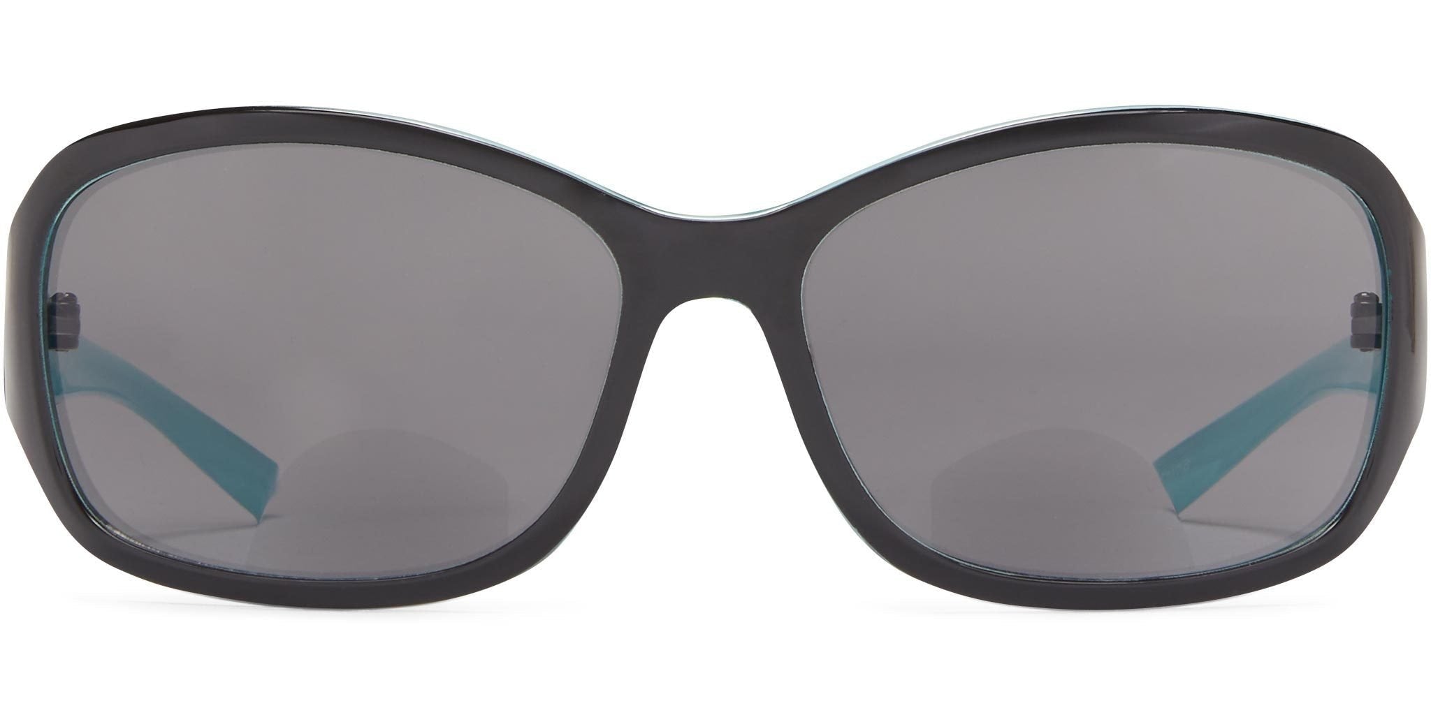 Avalon Bifocal Reading Sunglasses - Black & Turquoise/Pink - ICU Eyewear