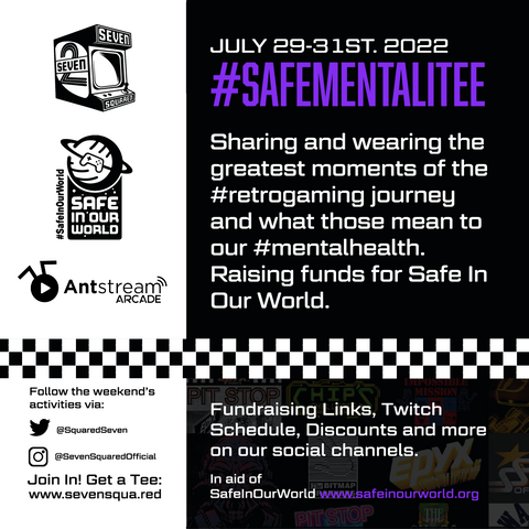 #SAFEMENTALITEE 2022 Supporting the work of the video games mental health charity Safe In Our World. 