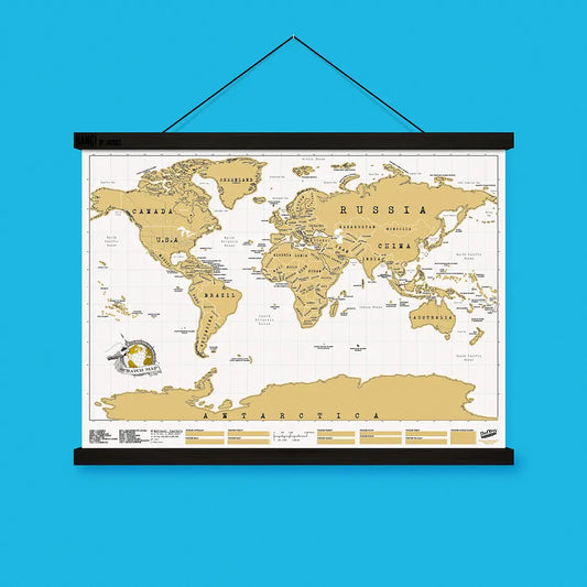 Scratch Map® - Deluxe Edition  Weltkarte zum Rubbeln in Englisch