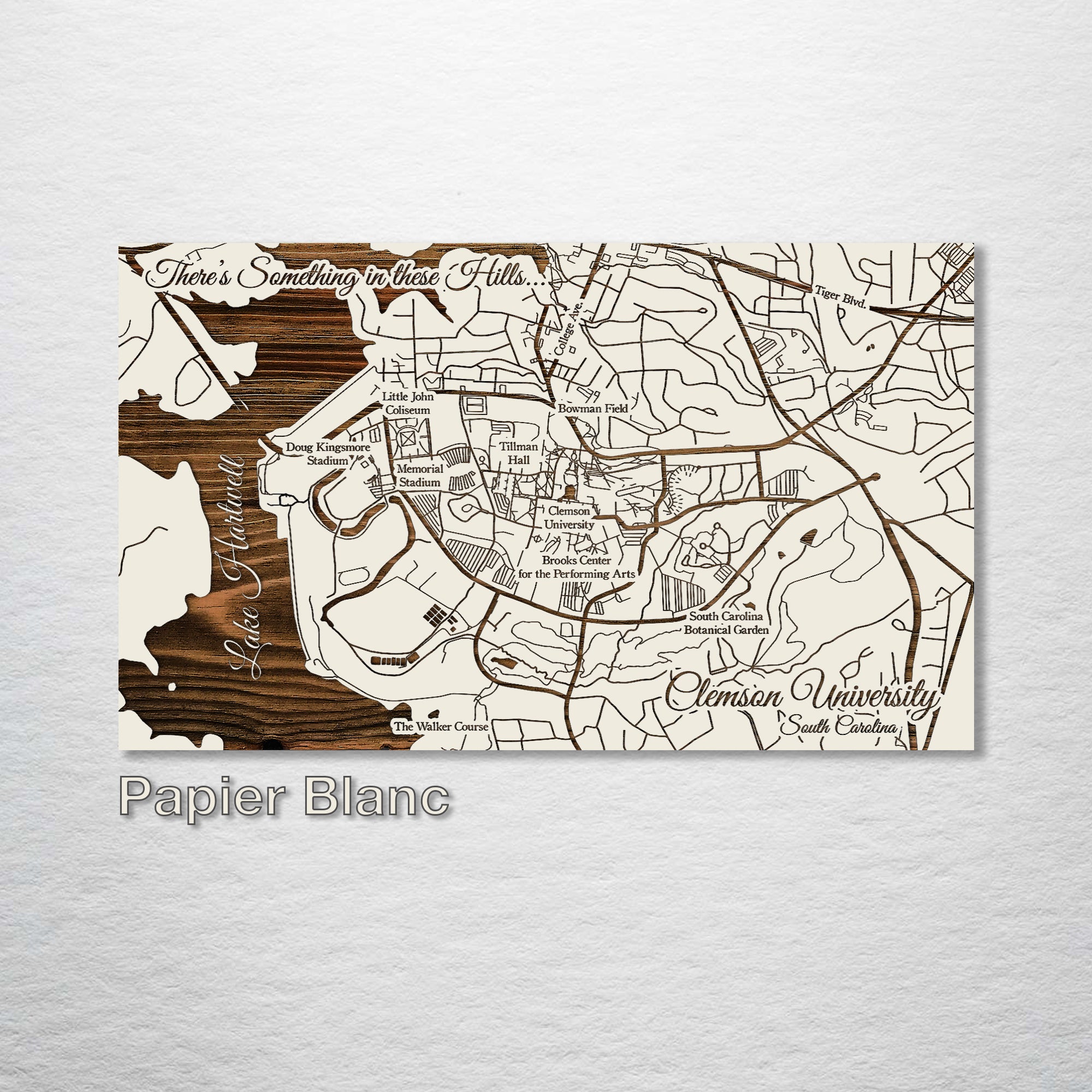 Clemson Campus Map   DowntownClemsonSC Papier 2400x 