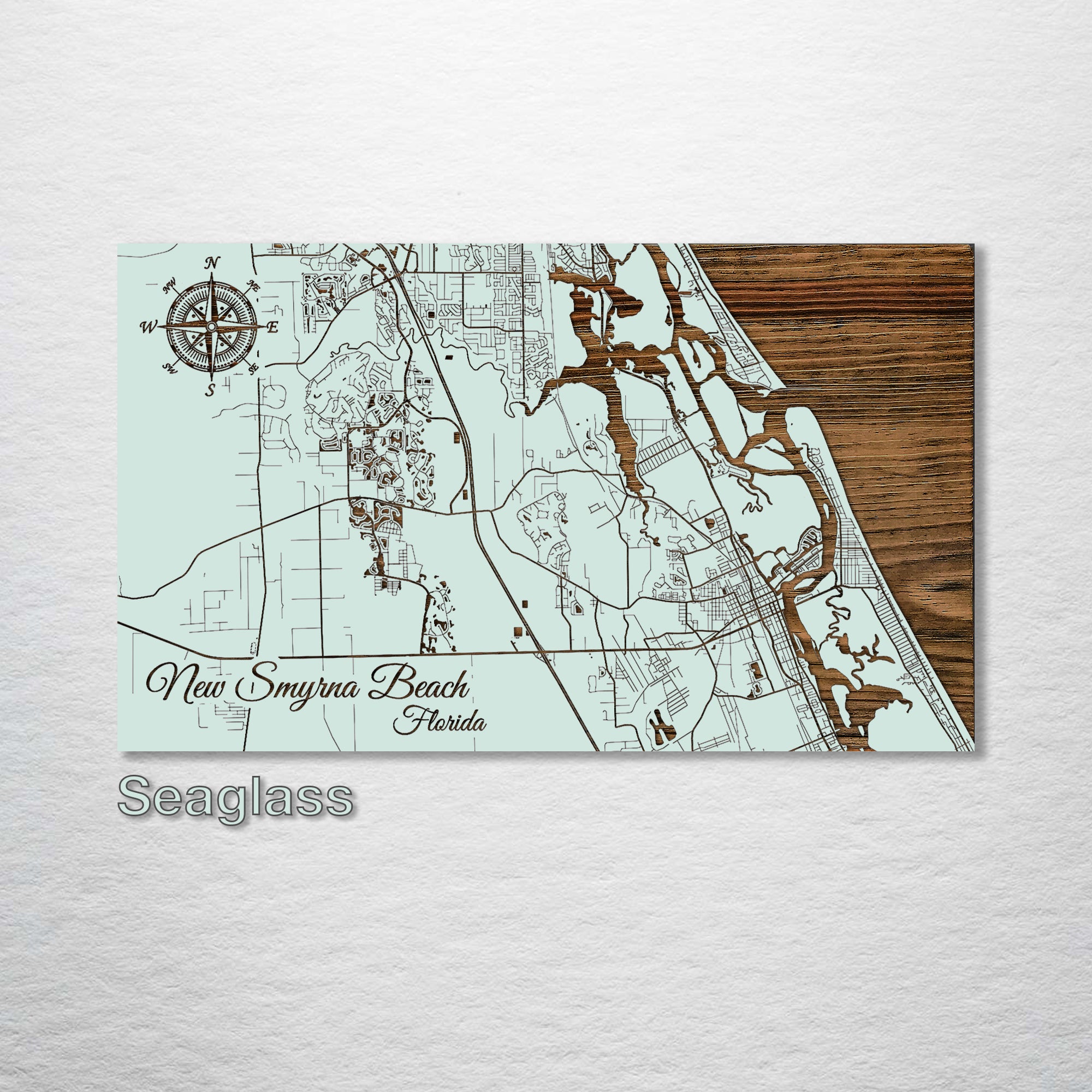 New Smyrna Beach Florida Street Map Fire Pine