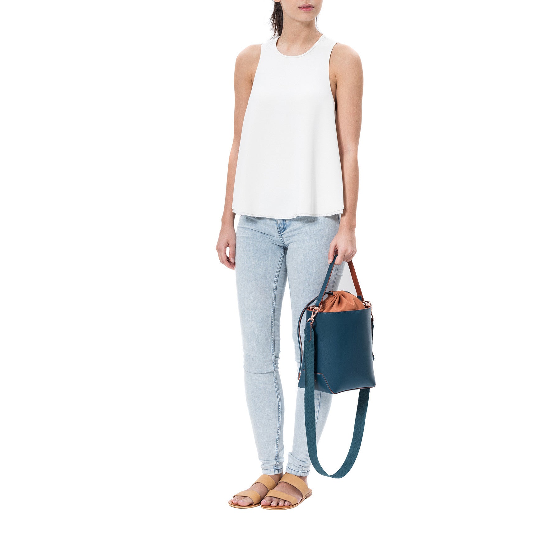 Leather Bucket Bag - Fern – MISCHA