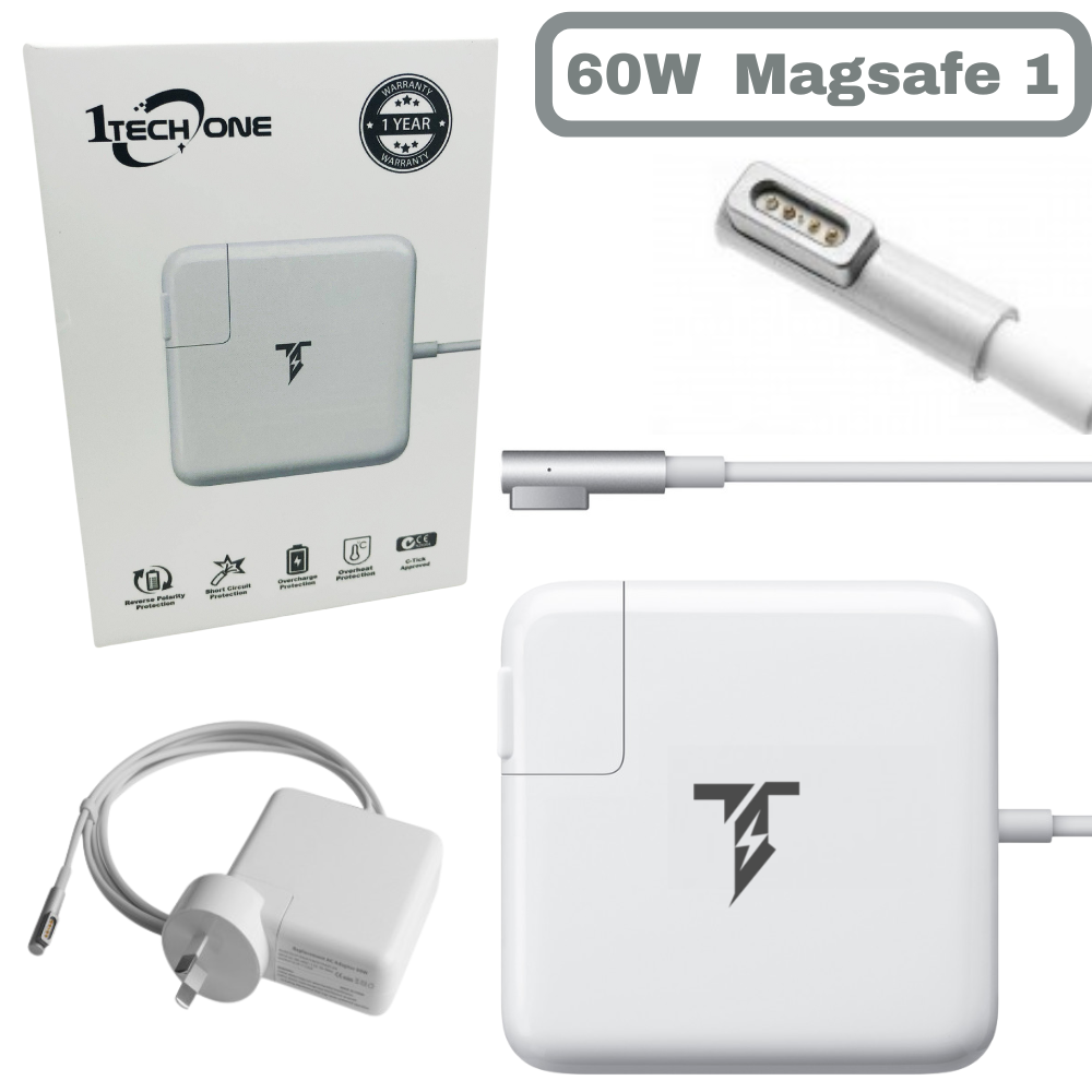 16.5V-3.65A/60WMagsafe 1 / "L" Tip Apple MacBook Pro 13" A1278 Charger Power Adapter (16.5V-3.65A)
