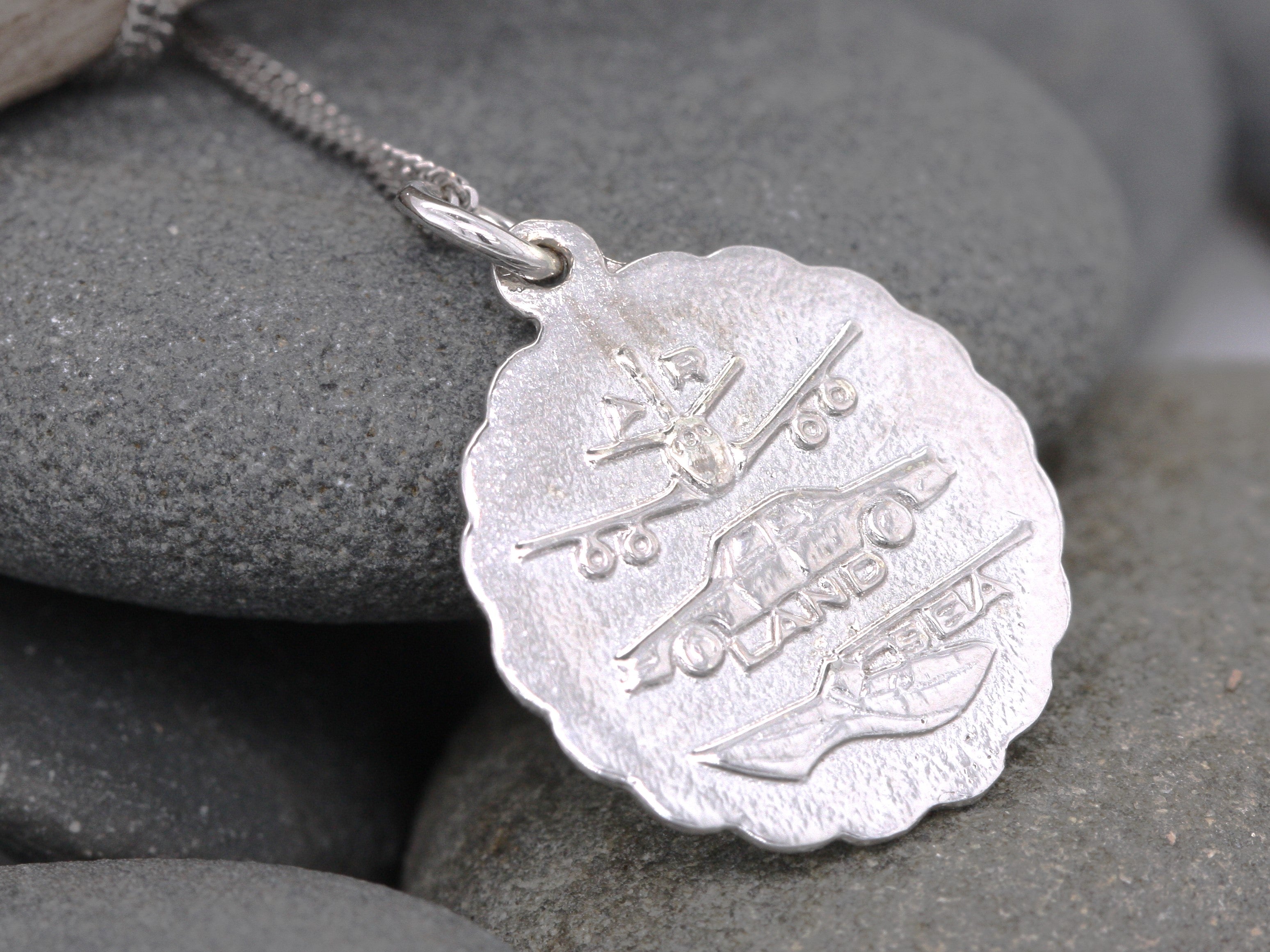 Silver on sale medallion pendant