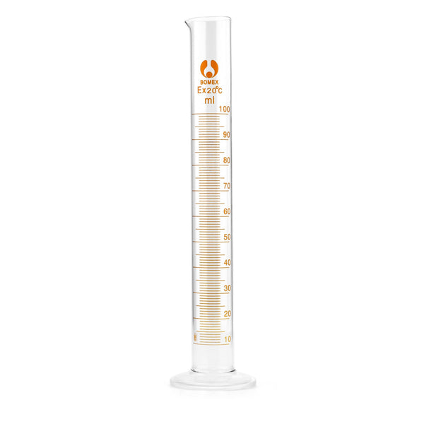 Borosilicate Bomex Glass Graduated Cylinder 100ml Sherjohnsemporium 9887