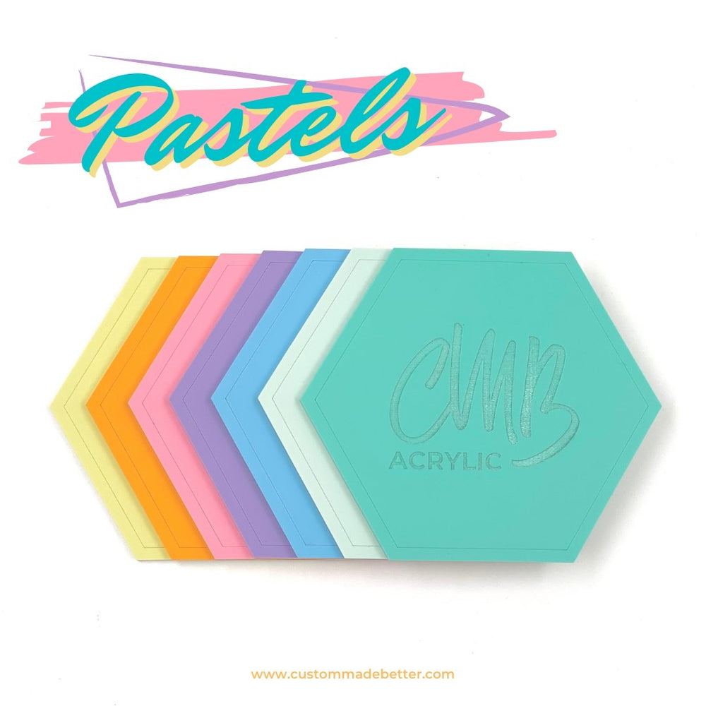 1/8 Matte/Gloss Pastel Pink Cast Acrylic Sheets – Custom Made Better
