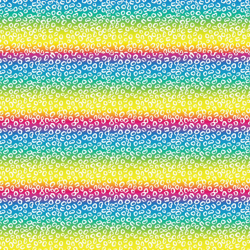Black Rainbow Leopard Pattern Acrylic Sheet – Custom Made Better