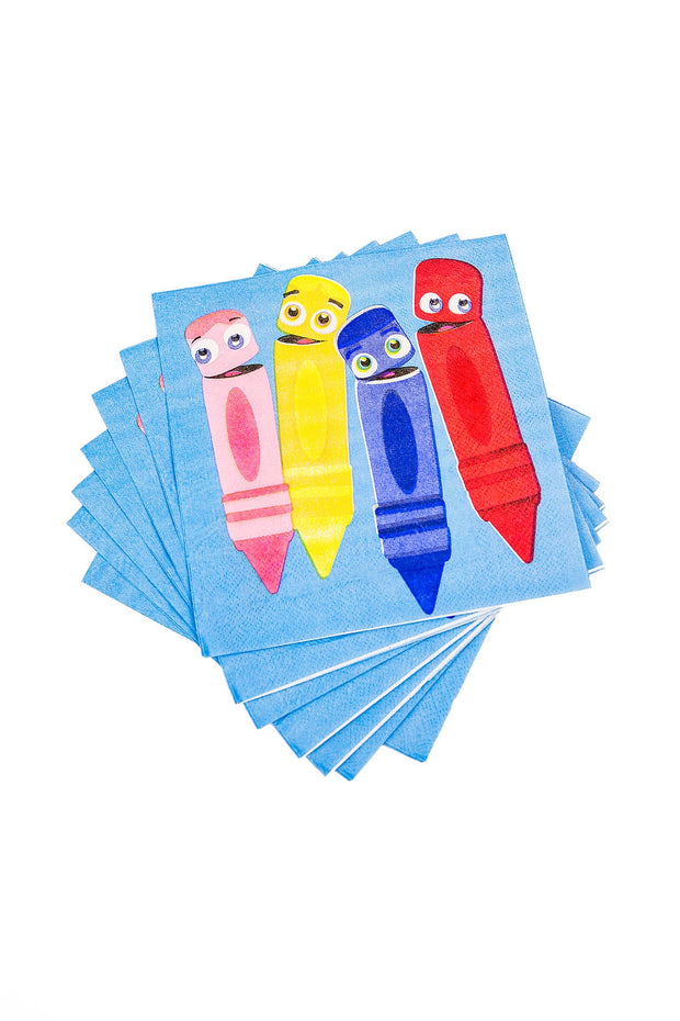 color crew talking plush crayons