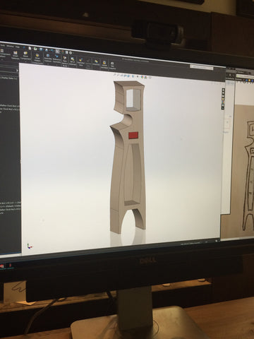 Grandfather Clock No.2 - Computer modeling in process