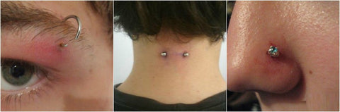 Síntomas de un piercing infectado