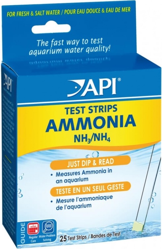 API 5 in 1 Freshwater & Saltwater Aquarium Test Strips, 25 count