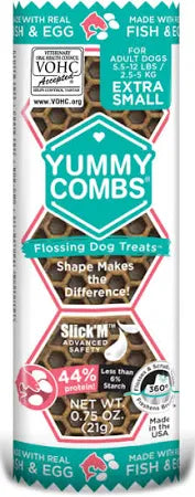 Yummy Combs Pro Dental Fish & Egg Chew Treat Sample - Paw Naturals