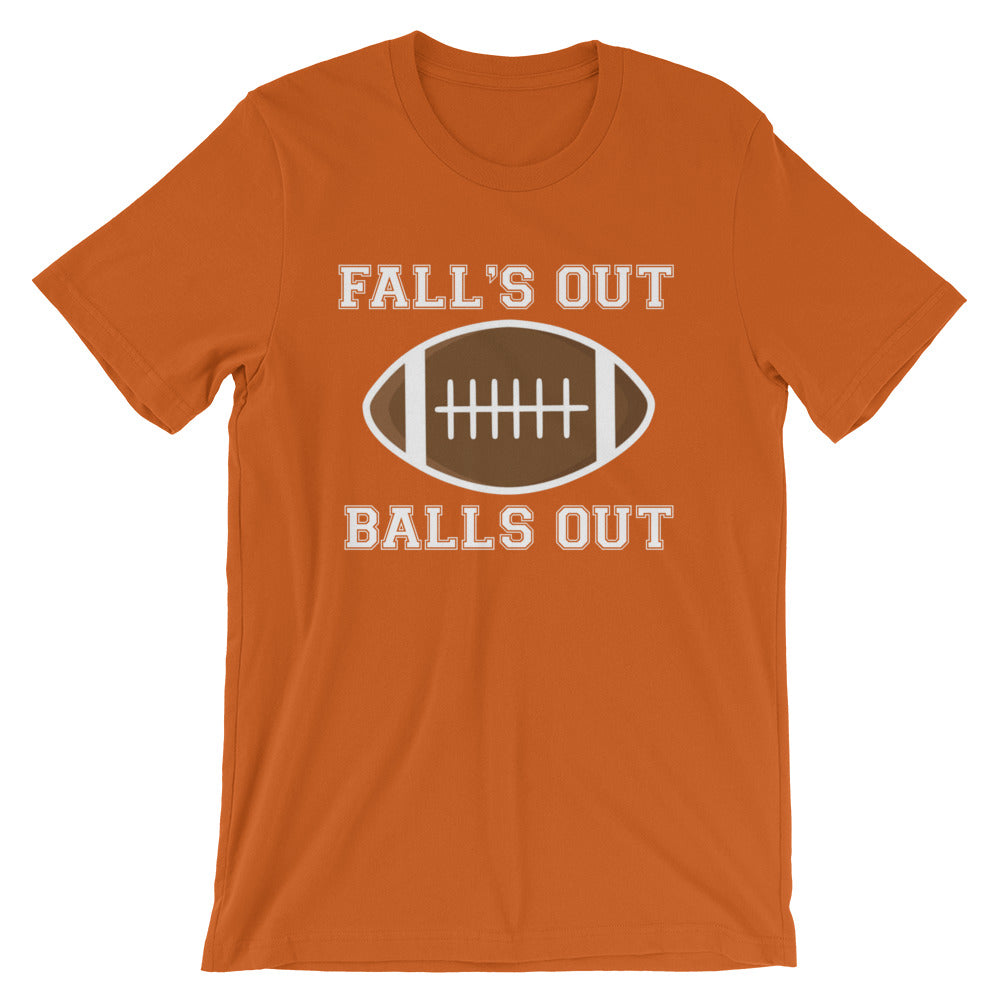 Fall's Out Balls Out Football T-Shirt – Flop The World Pop