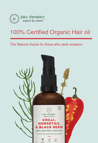 Juicy Chemistry Chilli Horsetail  Black Seed Oil Review  Belleness Maven  Haircare