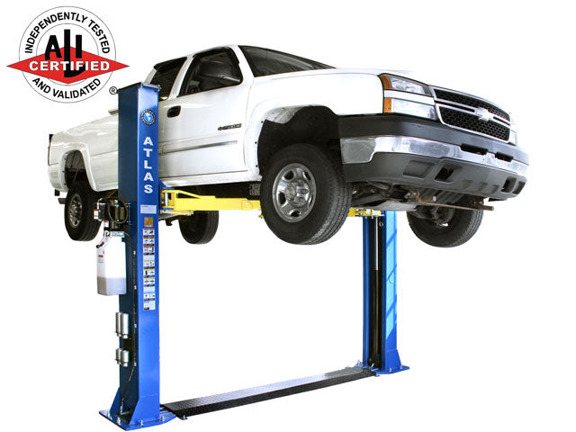 Atlas Apex 9bp Ali Certified Baseplate Max Lift Capacity 9 000 Lbs 2 Post Above Ground Car Lift For Low Ceiling Garages The Total Column Height Is