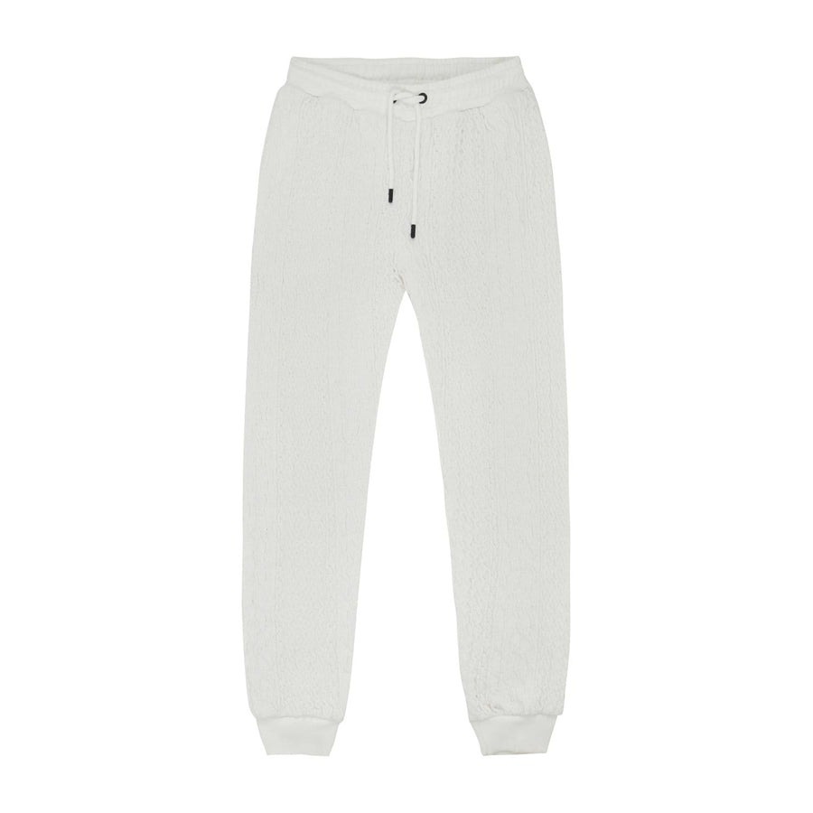  CABLE KNIT JOGGERS - OFFWHITE 