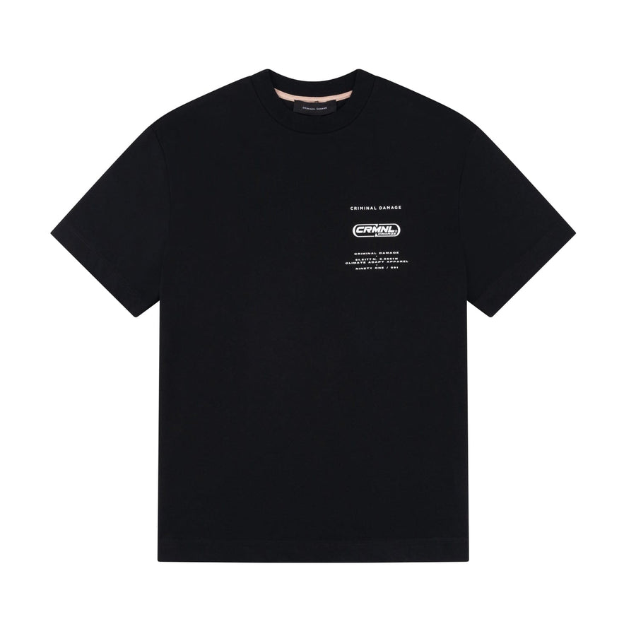  CRMNL' GRADIENT TEE - BLACK 