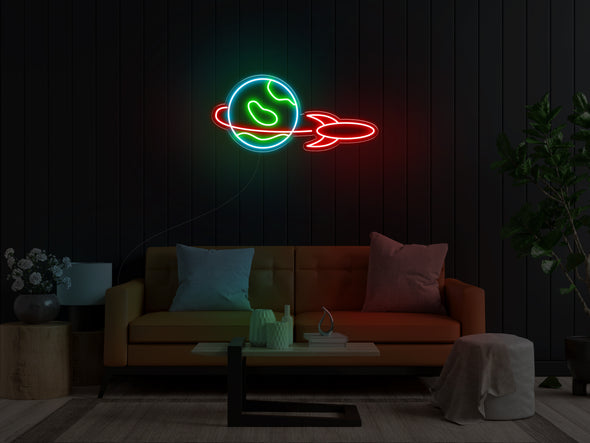 Outta this world LED neon sign