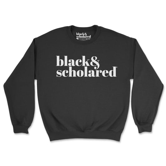 Black & Scholared Script Logo Two-Toned Hoodie XL