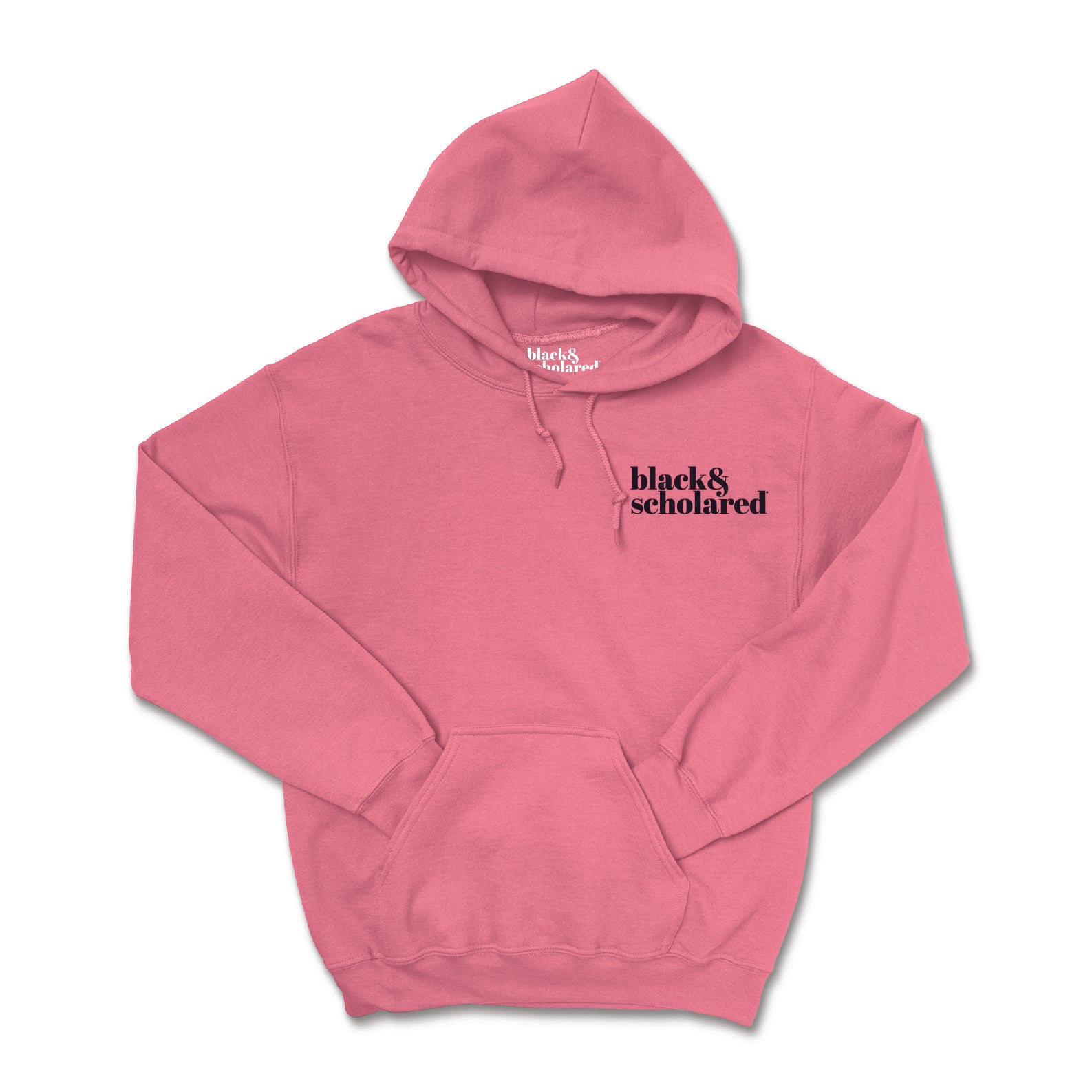 Black & Scholared Script Logo Two-Toned Hoodie