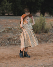 Load image into Gallery viewer, Gingham Esme dress - goldenrod