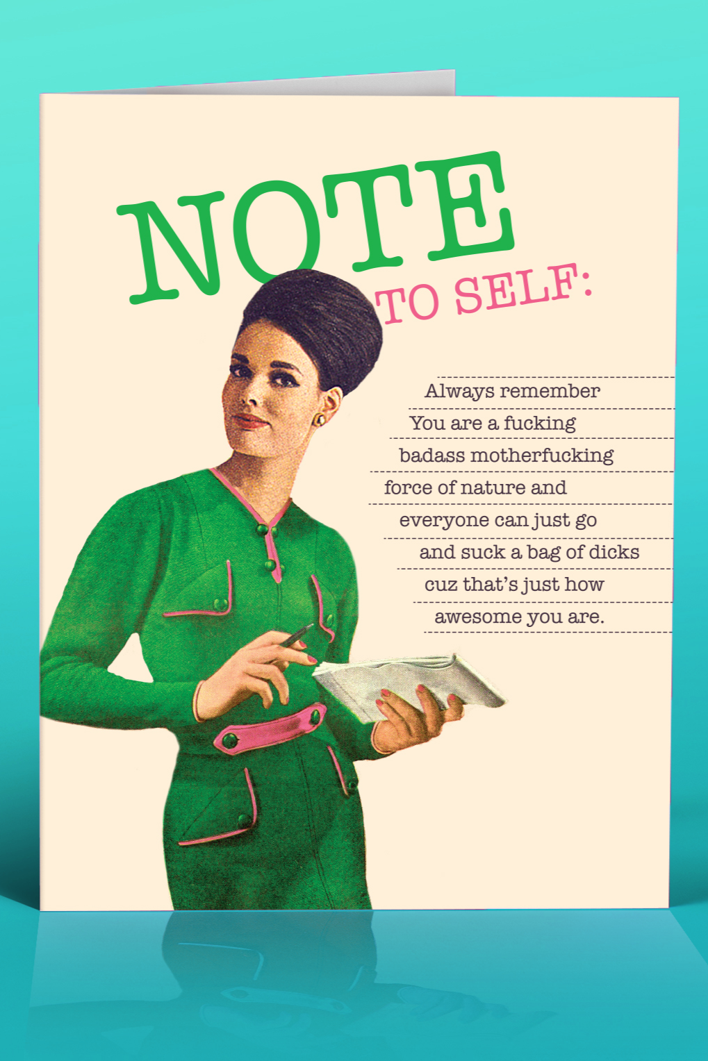 NOTE TO SELF GREETING CARD