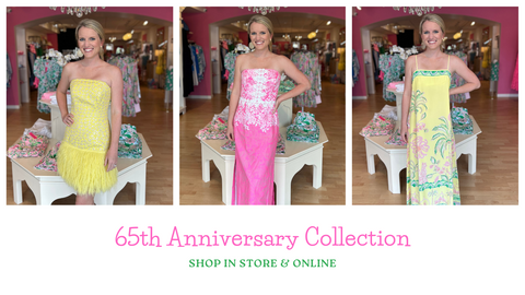 Shop our 65th Anniversary Capsule at www.pinkpalmtampa.com