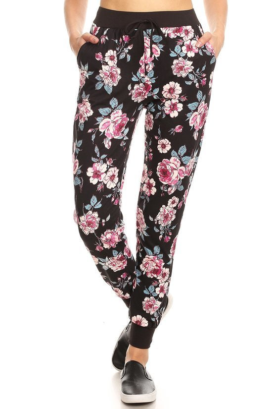 floral joggers