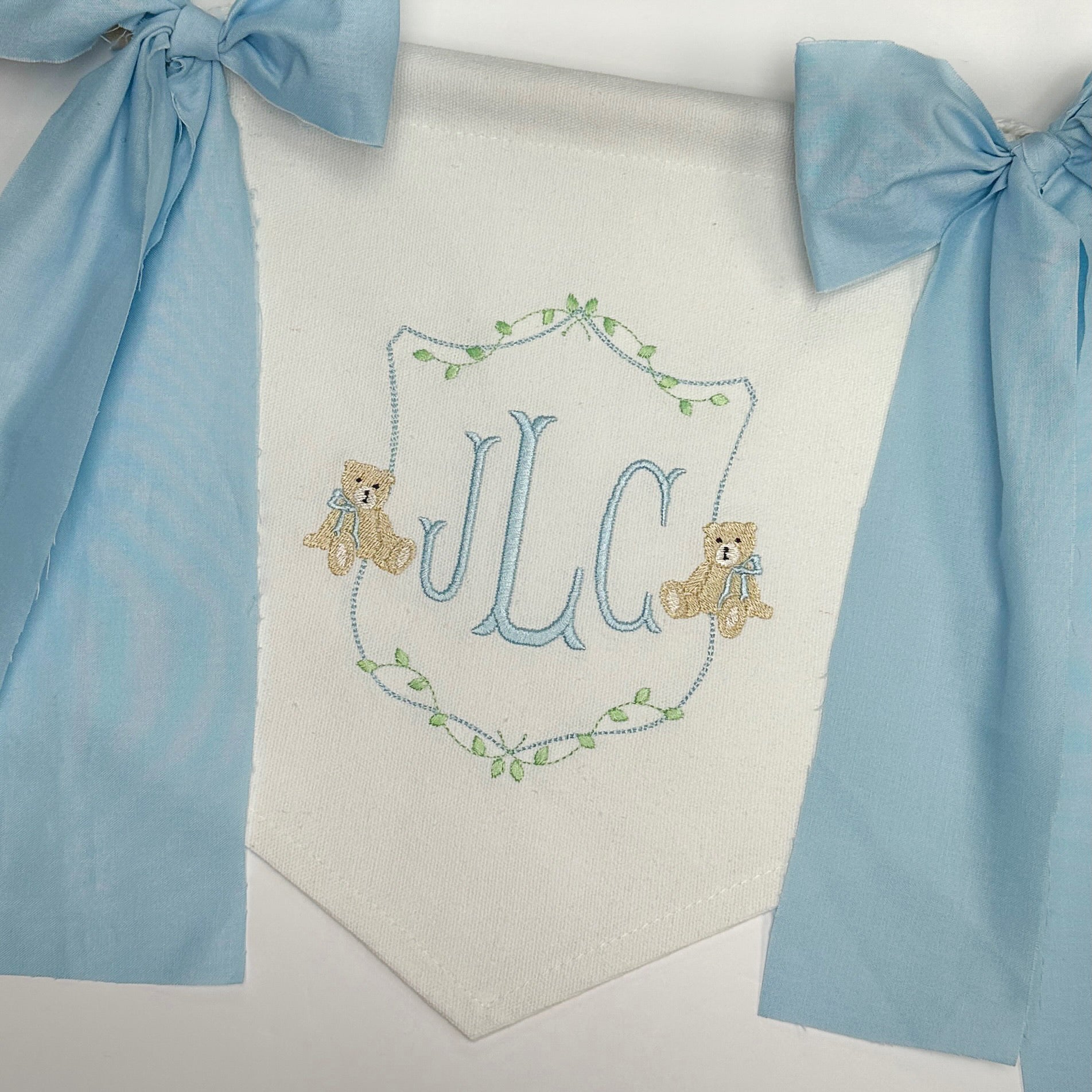 Teddy Bear Baby Boy Banner