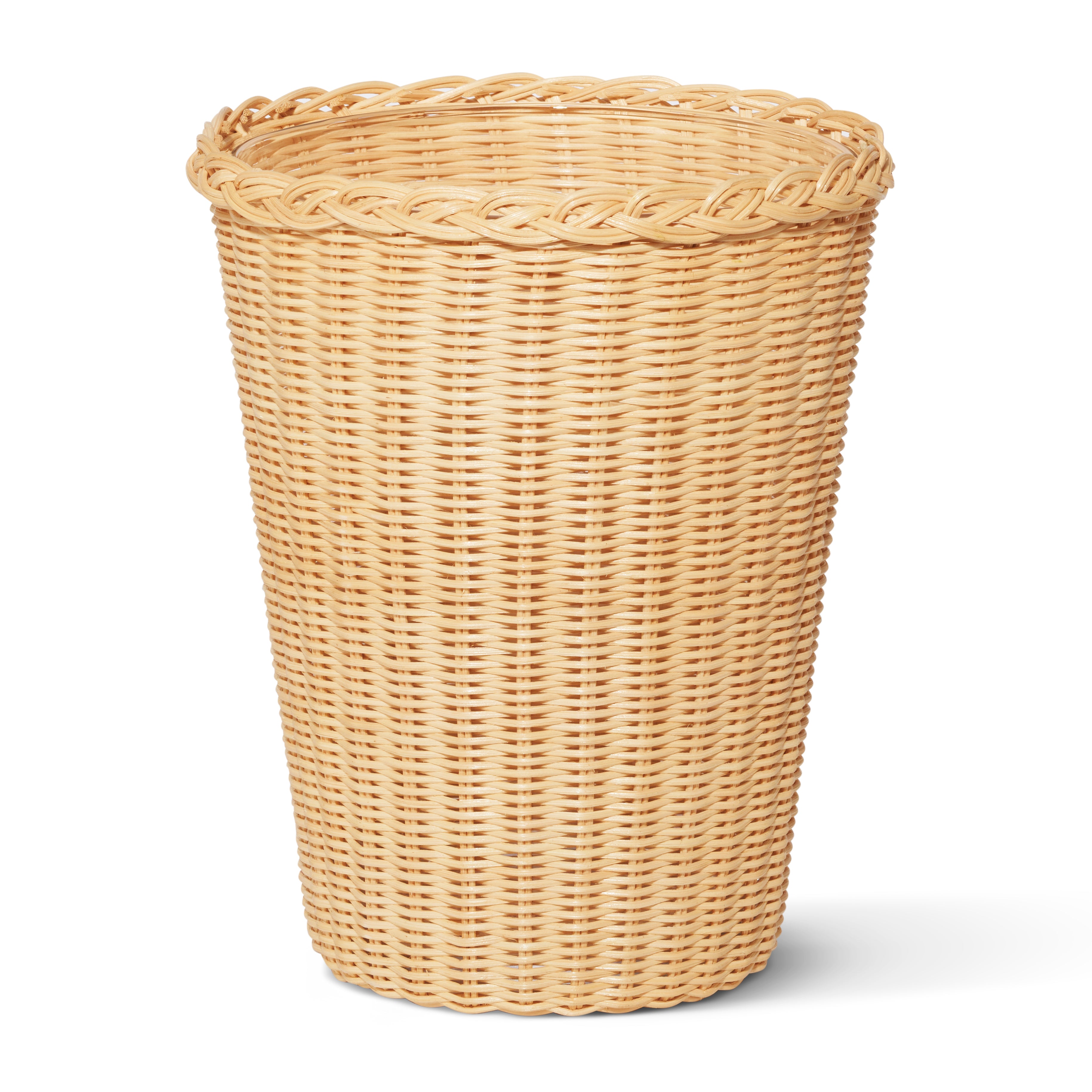 Freya Small Wicker Vase in Toffee